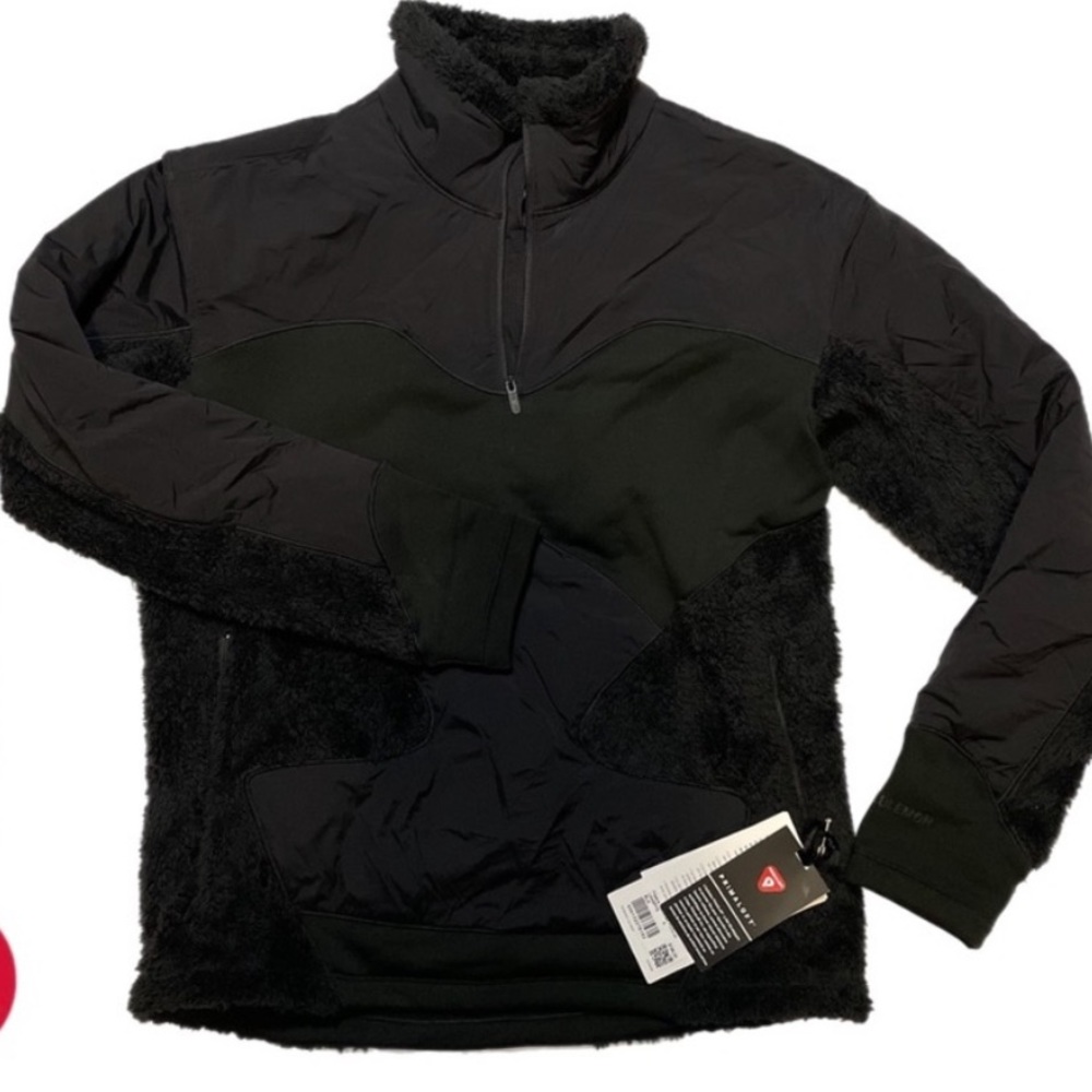 NWT LuLuLemon black Sherpa coat pullover size 4 - Picture 6 of 6